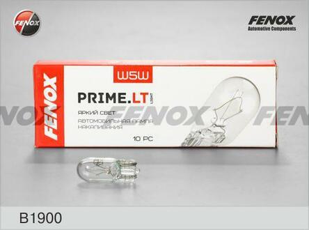 B1900 FENOX Автолампа Fenox B1900 Prime.LT W5W W2,1x9,5d 5 W прозрачная