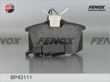 BP43111 FENOX Колодки тормозные дисковые FENOX BP43111 (20961) FORD Galaxy 00- R