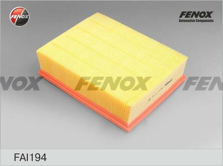 FAI194 FENOX Воздушный Фильтр AUDI A4 00- 1.6-3.2 SEAT EXEO 08- 1.6-2.0