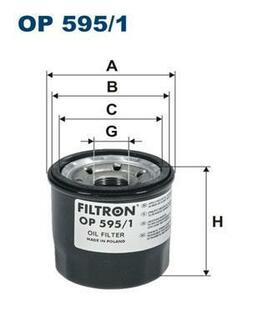 OP595/1 FILTRON Фильтр масл. Mazda CX5 2.0 11-/2.5i 15-/Mazda 3/6 1.5-2.5 13-