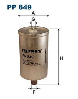 PP 849 FILTRON Топливный фильтр FILTRON PP849 (WK834/1 / KL 28) AUDI VW 1.8-3.0 84-00