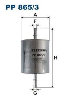 PP 865/3 FILTRON Топливный фильтр FILTRON PP865/3 (WK730/5 / KL 409) FORD Mondeo / Transit 1.8-3.0i 00-