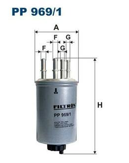PP 969/1 FILTRON Топливный фильтр FILTRON PP969/1 (WK829/5 / KL 451) JAGUA XJ/S-type 2.7D 04-