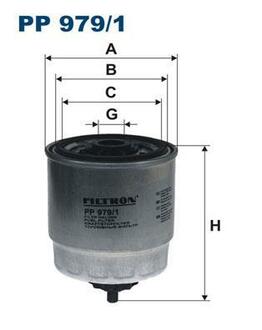 PP 979/1 FILTRON Топливный фильтр FILTRON PP979/1 (WK818/1 / KC 111) HYUNDAI 1.5 CRDi 01-