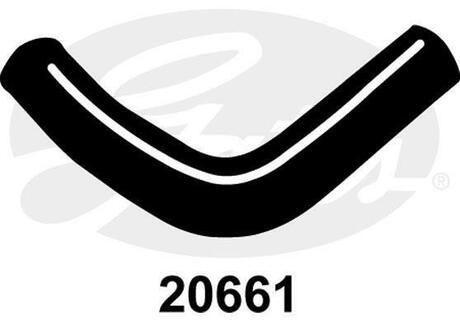 20661 Gates Патрубок системы охлаждения ISUZU/MITSUBISHI/SUZUKI GATES 20661