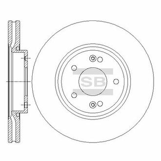 SD1086 Hi-Q (SANGSIN) SD1086_диск тормозной передний!\ Hyundai i30 1.6/2.0/1.6D/2.0D 07>