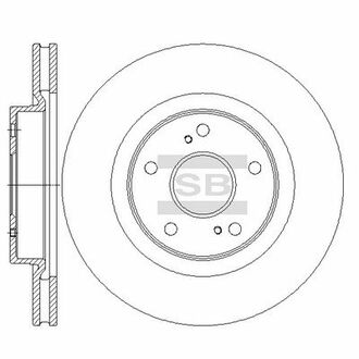 SD4801 Hi-Q (SANGSIN) SD4801_диск тормозной передний!\ Suzuki Grand Vitara 1.6/2.0/1.9D 05>