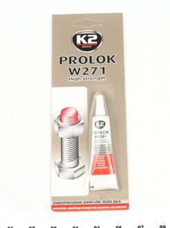 B151 K2 Фиксатор резьбы Prolok high, защищает резьбовое соединение от расшатывания и коррозии, красный, 6 мл