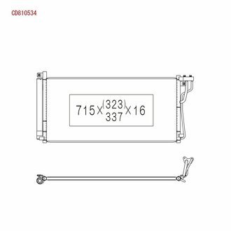 CD810534 KOYORAD Радиатор кондиционера HYUNDAI Sonata VI Petrol All 12/04-