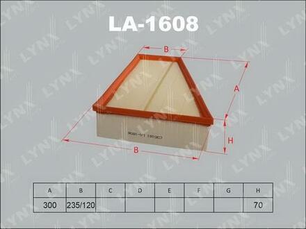 LA1608 LYNXauto Воздушный фильтр