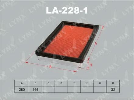 LA2281 LYNXauto Воздушный фильтр