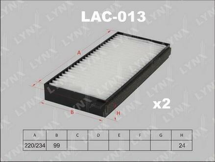 LAC013 LYNXauto Фильтр, воздух во внутренном пространстве