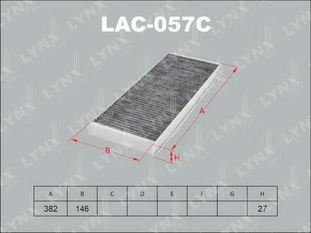 LAC-057C LYNXauto Фильтр салонный угольный