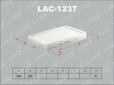 LAC-1237 LYNXauto Фильтр воздушный салонный