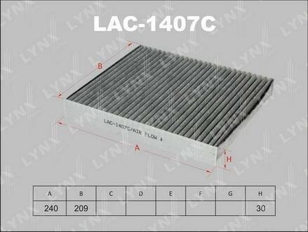LAC-1407C LYNXauto Фильтр, воздух во внутренном пространстве