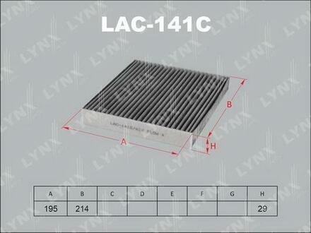 LAC-141C LYNXauto Фильтр салонный угольный