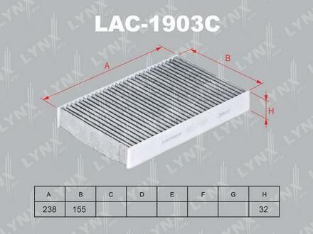 LAC-1903C LYNXauto Фильтр салонный угольный