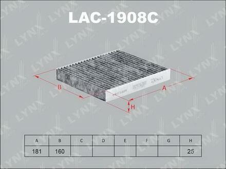 LAC-1908C LYNXauto Фильтр салонный KIA Soul 1.6-1.6D 09>