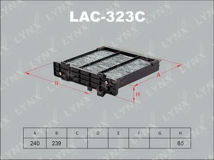 LAC-323C LYNXauto Фильтр салонный угольный