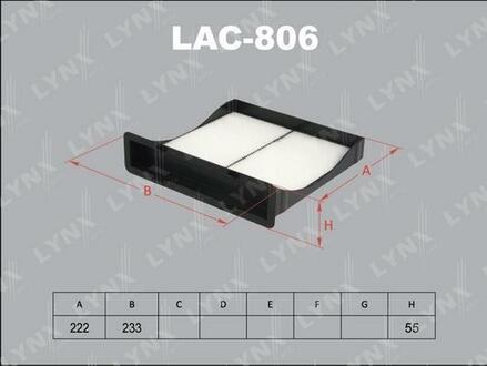 LAC-806 LYNXauto Фильтр салонный