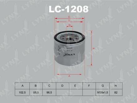 LC-1208 LYNXauto Фильтр масляный