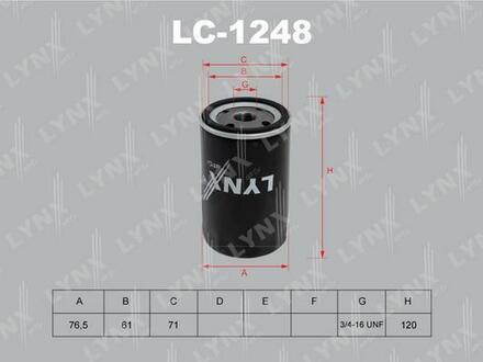LC-1248 LYNXauto Фильтр масляный