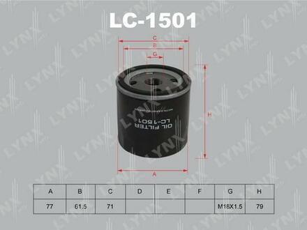 LC-1501 LYNXauto Фильтр масляный