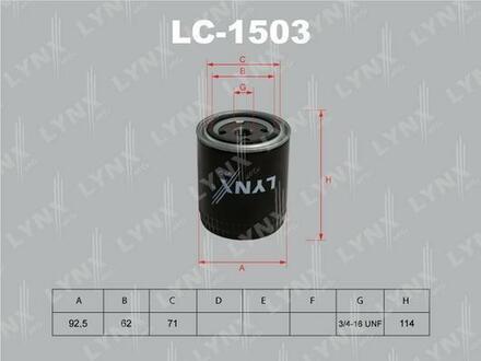 LC-1503 LYNXauto Фильтр масляный