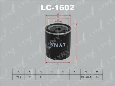 LC1602 LYNXauto Масляный Фильтр