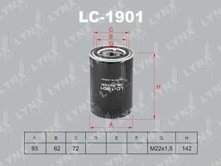 LC-1901 LYNXauto Фильтр масляный
