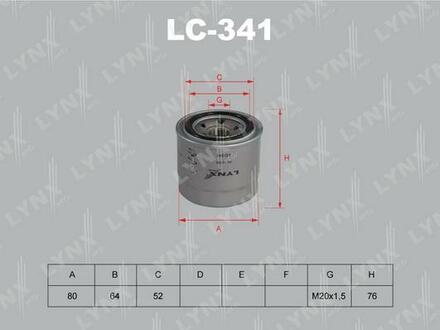 LC341 LYNXauto Масляный фильтр