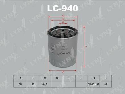 LC940 LYNXauto Масляный фильтр