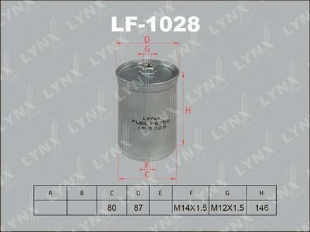LF-1028 LYNXauto Фильтр топливный двс