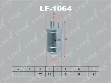 LF1064 LYNXauto Топливный фильтр