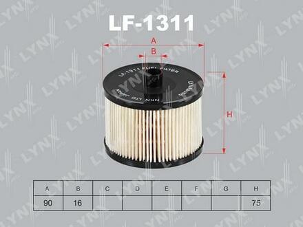 LF-1311 LYNXauto Фильтр топливный