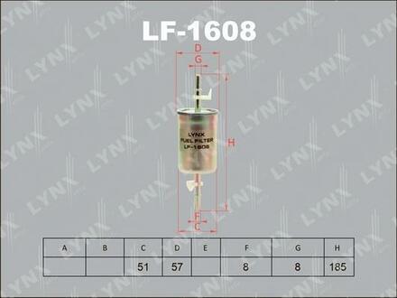 LF-1608 LYNXauto Фильтр топливный