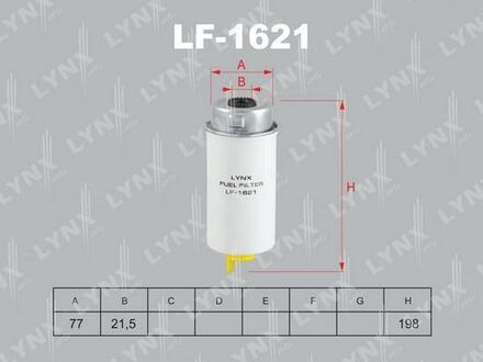 LF-1621 LYNXauto Фильтр топливный