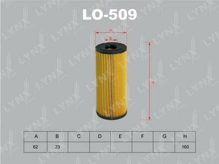 LO-509 LYNXauto Масляный фильтр