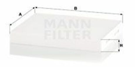CU 24 024 MANN Воздушный фильтр салона MANN (без рамки)
