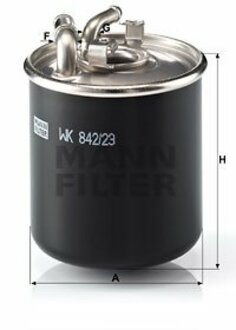 WK 842/23 X MANN Фильтр топливный