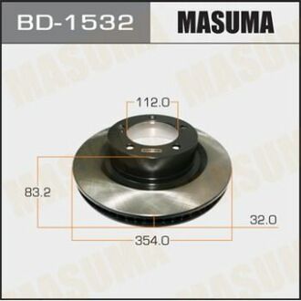 BD-1532 MASUMA BD-1532_диск тормозной!\ Toyota Land Cruiser 200 4.5d/4.6/4.7 08>