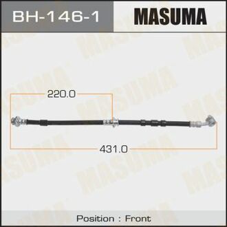 BH-146-1 MASUMA BH-146-1_шланг тормозной передний правый!\ Nissan Primera 1.6/2.0/2.0D 94-98