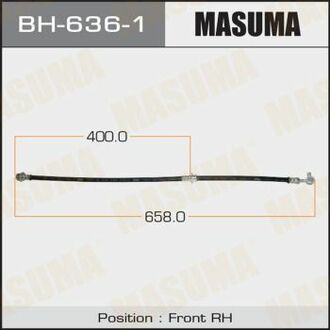 BH-636-1 MASUMA BH-636-1_шланг тормозной передний правый!\ Infiniti FX35/FX45