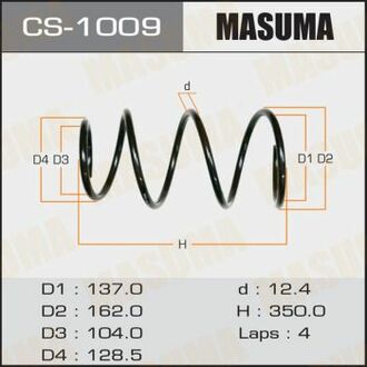 CS-1009 MASUMA CS-1009_пружина передняя!\ Toyota Corolla/Fielder 00-06