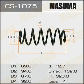 CS-1075 MASUMA CS-1075_пружина подвески! задн.\ Toyota Auris/Corolla
