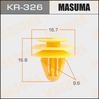 KR-326 MASUMA KR-326_пистон обшивки двери!\ Hyundai Elantra/Santa Fe/Sonata 00>