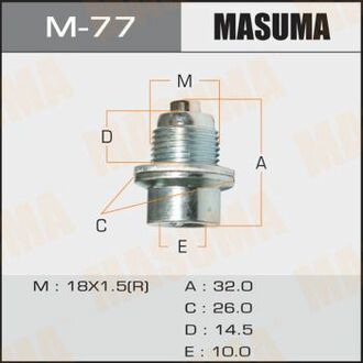 M-77 MASUMA M-77_пробка сливная АКПП! с магнитом\ Honda