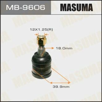 MB-9606 MASUMA MB-9606_опора шаровая нижняя!\ Mitsubishi Colt, Smart ForFour all 04>