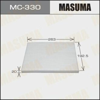 MC-330 MASUMA MC-330_фильтр салона! 264x190x20\ Nissan Qashqai/X-Trail 1.6-2.5i/1.5DCi/1.6DCi/2.0DCi 03>
