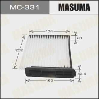 MC-331 MASUMA MC-331_фильтр салона!\Nissan Tiida 1.5-1.8 07>